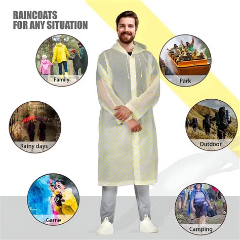 Exroc01: Hacer Eva Waterproof Transparent Rain Coat For Men (Universal ...