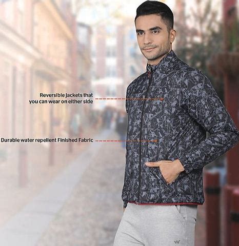 Wildcraft Men LQJ Reversible Printed Jacket (Red/Black) – Bagpoint