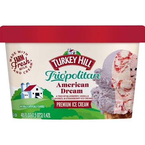 Turkey Hill Triopolitan American Dream Ice Cream (48 fl oz) Delivery or ...