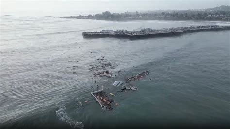Santa Cruz Wharf Collapsed