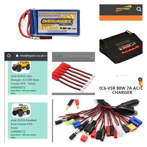 Rc Car Battery LiPo E-Flite 120 SR To Blade MCP-X Battery Adapter Cable ...
