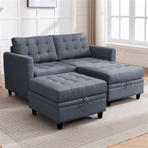 Pure Mind Puremind 4 Seat Modular Sectional Sofa with Storage India | Ubuy