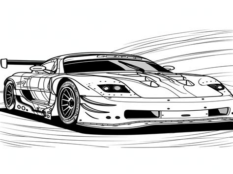 Racing Car Coloring Pages