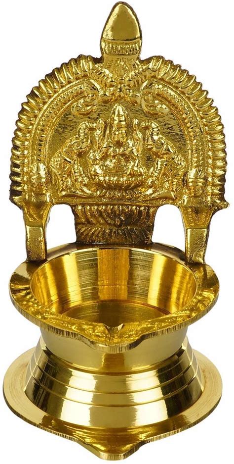 Buy T-KA108 Nitya Kuber Goblet & Hanuman Ghanti Combo Brass (Pack of 2 ...
