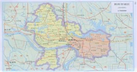 荆州地图_湖北荆州地图