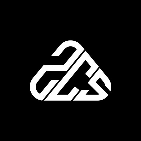 Diseño creativo del logotipo de la letra zcs con gráfico vectorial ...