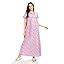 AV2 Women's Cotton Floral Maxi Nighty (1188AS_Blue_S) : Amazon.in: Fashion