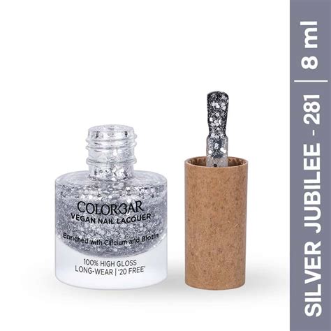 Buy COLORBAR VEGAN NAIL LACQUER SILVER RING, 8 ML Online & Get Upto 60% ...