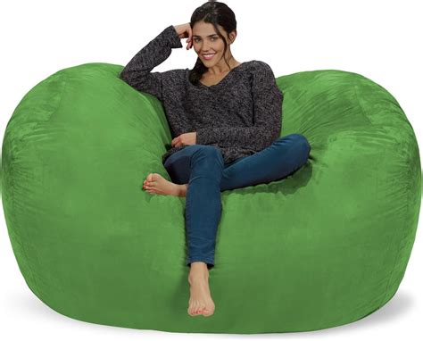 Buy Chill Sack Bean Bag Chair: Huge 6' Memory Foam Furniture Bag and ...
