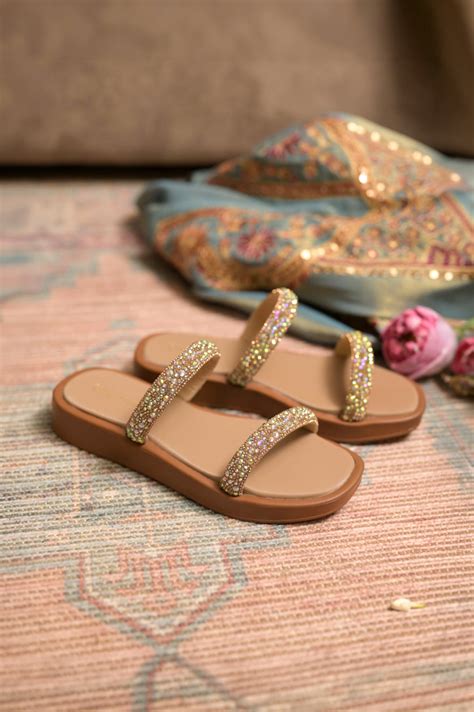 Lumina Platform Sliders | Cushioned Gold Platform Sliders Women – Coral ...