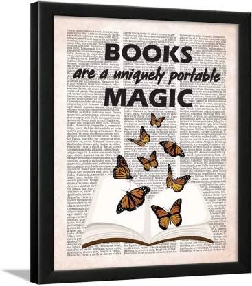 Book Quotes Wall Frames - Reading Quotes Frame - Book Quotes Poster ...