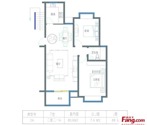 90平米户型图2019-房天下家居装修网