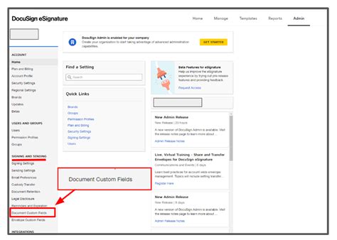 Image result for Retreve DocuSign Custom Field