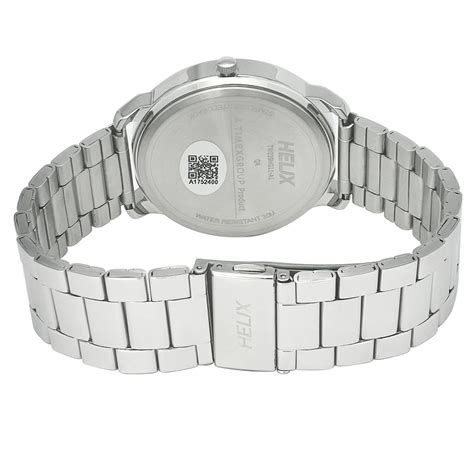 Helix By Timex Black Round Analog Stainless Steel Watch Men -TW039HG11