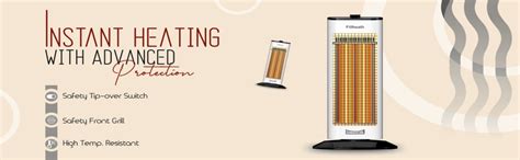 Summercool Room Heater For Home | Heat Pillar 1000 Watts | Safety mesh ...