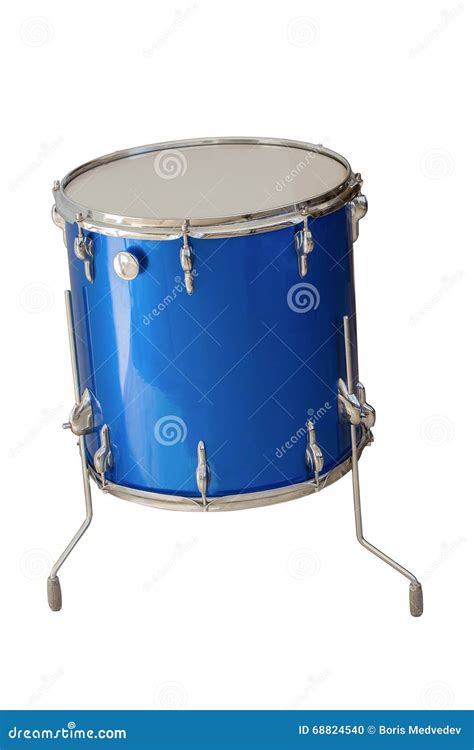 Floor Tom-Tom drum stock photo. Image of instrument, blue - 68824540