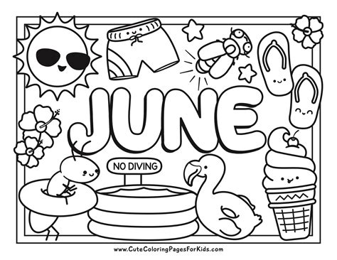 Coloring Pages Free June