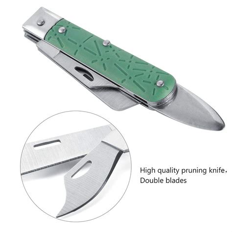 Grafting Knife, Double Straight Blades Pruning Knife, Folding Garden ...