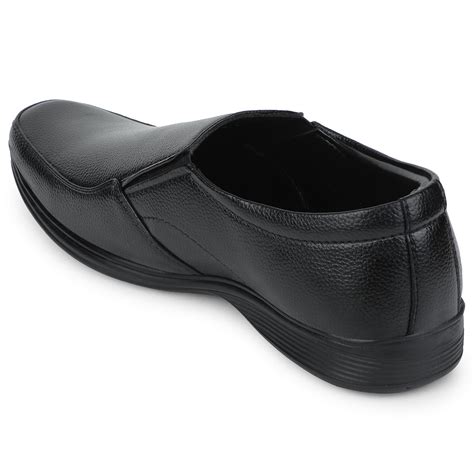 Buy Fortune Black Slip-On Moccasin Shoes For Men R573-06