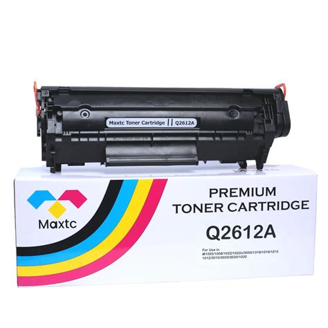 MAXTC Q2612A Toner Cartridge for Laserjet Printer M1005/1008/1022/1022n ...