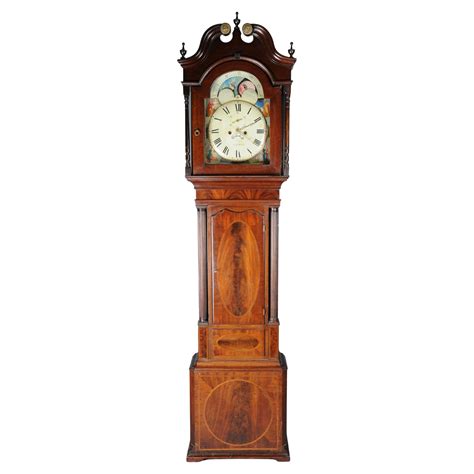 Antique English Mahogany Grandfather Clock, circa 1890 For Sale at ...