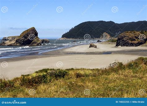 Coos Bay Coastline, Southern Oregon Coast Stock Image - Image of beauty ...