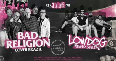 Bandas Bad Religion Cover Brazil e LowDog (Tributo Sublime) em São ...
