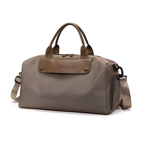 RYZ Active Bag - Carry All | Leather Series (BR) | Premium Gym Bag | L
