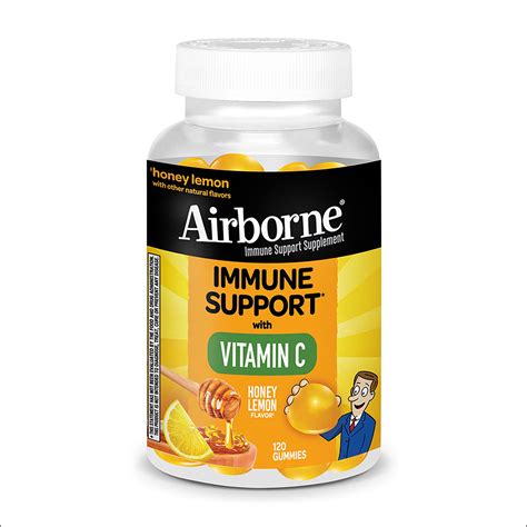 Buy Airborne 200mg Vitamin C with Zinc Gummies for Adults, Immune ...
