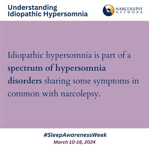 Understanding Idiopathic Hypersomnia - Narcolepsy Network Narcolepsy ...