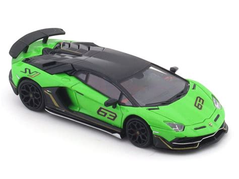 Lamborghini Aventador LP770-4 SVJ 63 green 1:64 Rhino X Maxwell Model ...