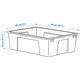 SAMLA box, blue, 39x28x14 cm/11 l (15 ¼x11x5 ½"/3 gallon) - IKEA