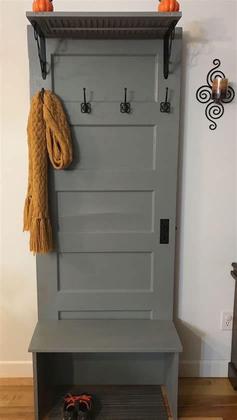 Old Door Coat Rack