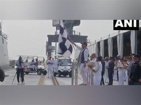 Rajnath Singh flags off INS Sunayna as Indian Ocean Ship SAGAR from Karwar