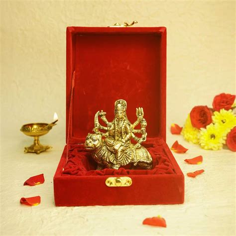 Buy Ekhasa Decorative God Idols: Durga Maa Brass Idol – ekhasa