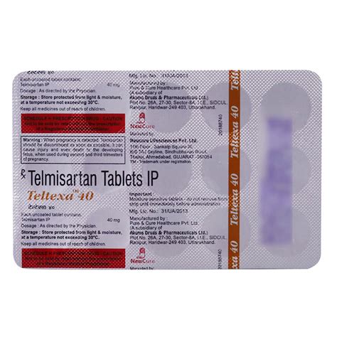 Teltexa 40 Tablet | Uses, Side Effects, Price | Apollo Pharmacy