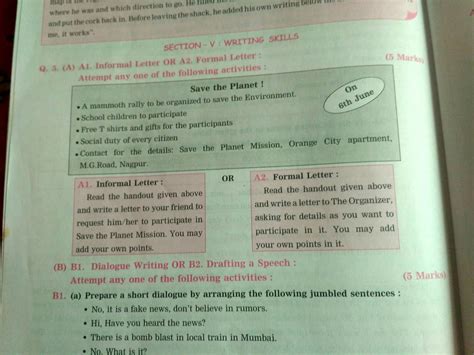 Write letters informal and formal - Brainly.in