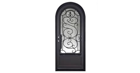 Pinkys Iron Doors BE-SFA-4090-LHIS Beverly Single Full Arch 40" x 90 ...