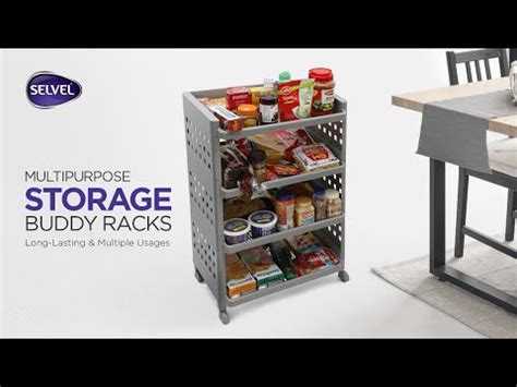 Selvel MultiPurpose Rack 3 Shelfs Fruits Vegetable Household ...