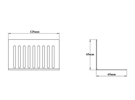 BALCONY ROOF DRAIN L-SHAPE - VIKING - ( CHR - - 125x65 mm - 5inchX2.6i ...