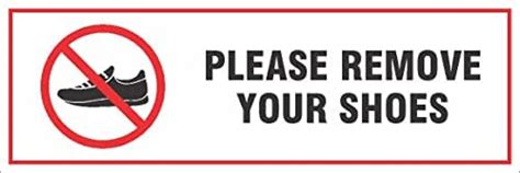 NS INVENTIVENESS - Please Remove Your Shoes Outside in Hindi PVC ...