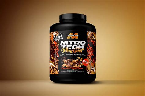 MuscleTech limited Chocolate Peanut Butter Nitro-Tech Whey Gold