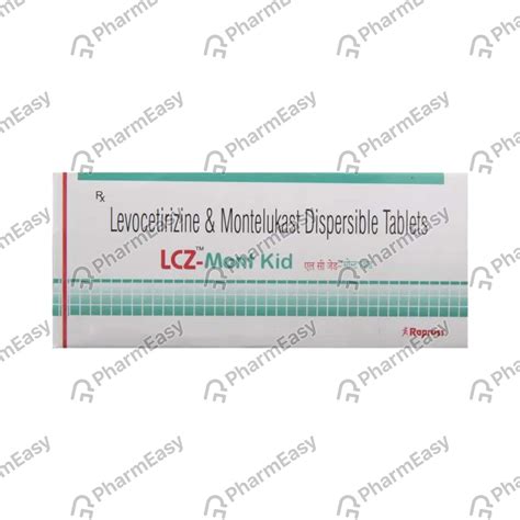 Lcz Mont Kid Strip Of 10 Tablets: Uses, Side Effects, Price & Dosage ...