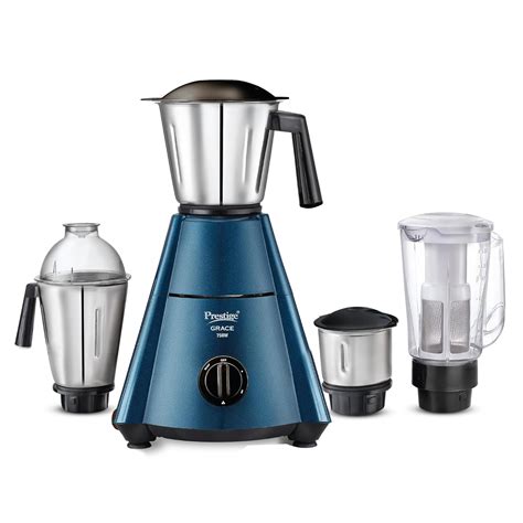 Buy Prestige Grace 750W 4 Jars Mixer Grinder with 3 Stainless Steel ...