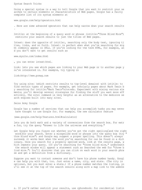 Image result for Google Search Syntax