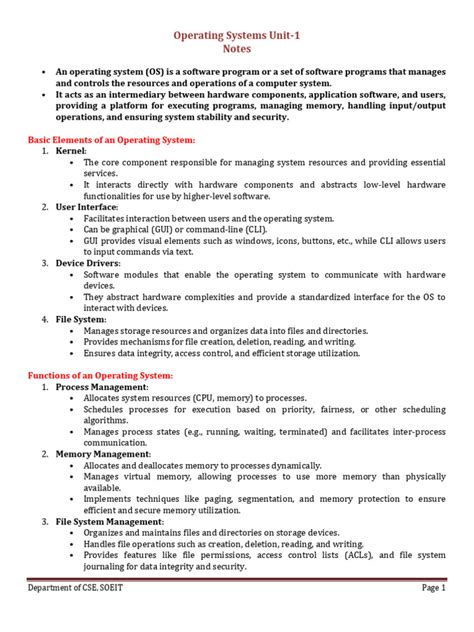 Image result for OS Study Points