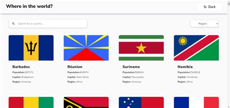 Rest Countries API with Python 的图像结果