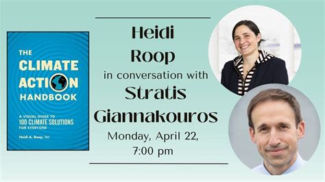 Heidi Roop in conversation with Stratis Giannakouros Earth Day Event ...