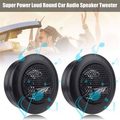 Buy Qiilu Audio Speaker,Pair of 12V 120W Car Mini Super Power Loud Dome ...