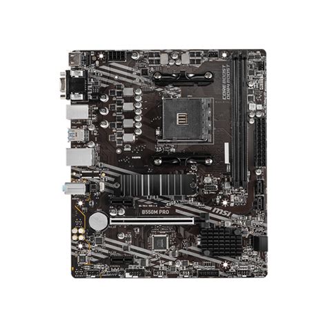 Msi B550M Pro | AM4 | M-ATX Form Factor Motherboard